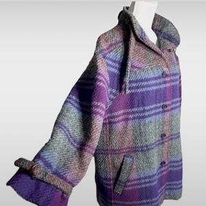 Jimmy Hourihan Jacket , sz.14, handwoven ,Vintage,.stunning!  RTW l!